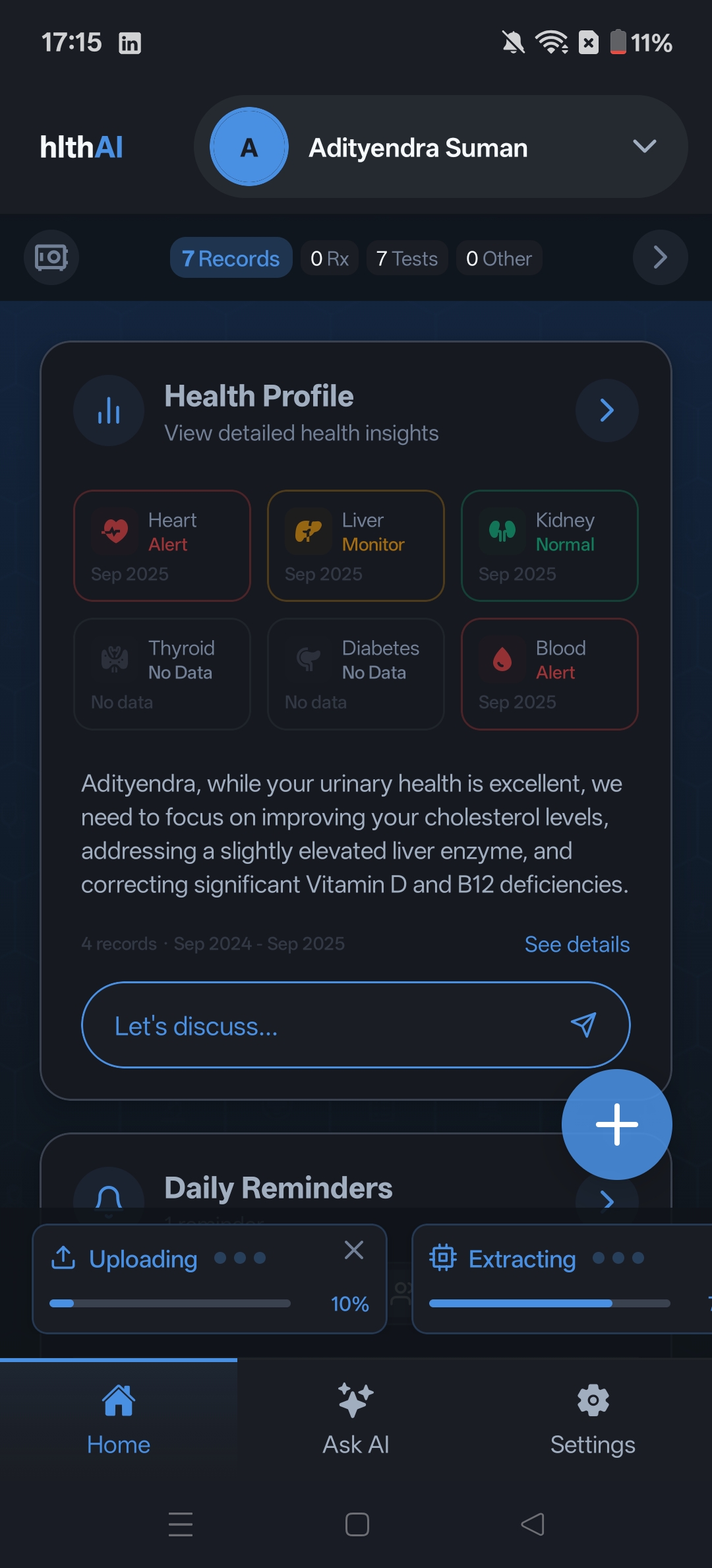 Document Upload & Extraction